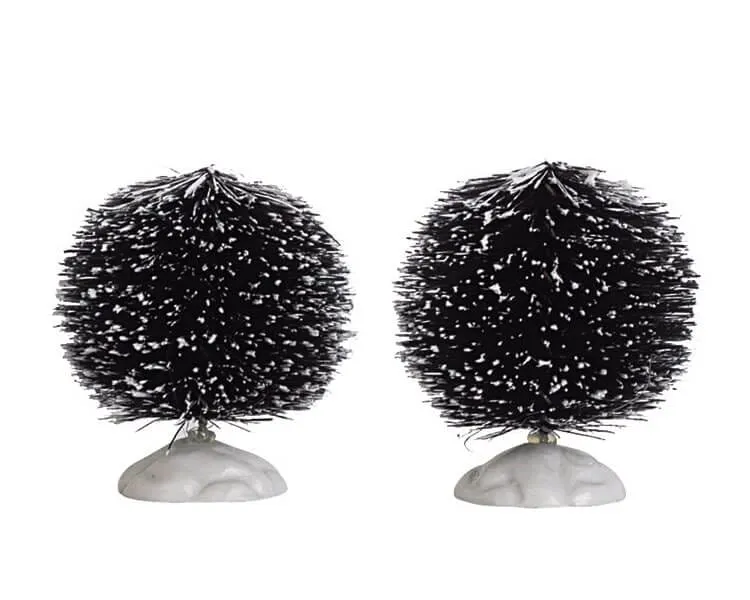 lemax-2-inch-round-bristle-tree-set-de-2-mini-sapins-verts-5-cm image 1