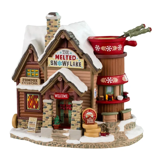 lemax-the-melted-snowflake-chalet-fondue-vail-village image 1