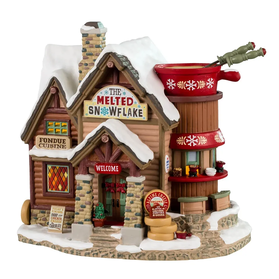 lemax-the-melted-snowflake-chalet-fondue-vail-village image 1