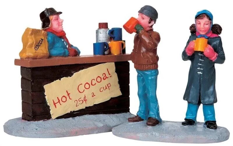 lemax-hot-chocolate-stand-lot-de-2-accessoires-march-de-no-l image 1