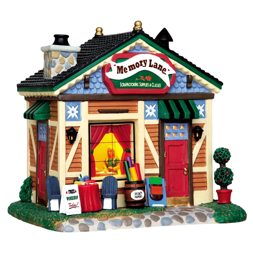 lemax-memory-lane-figurine-miniature-sc-ne-de-village image 1
