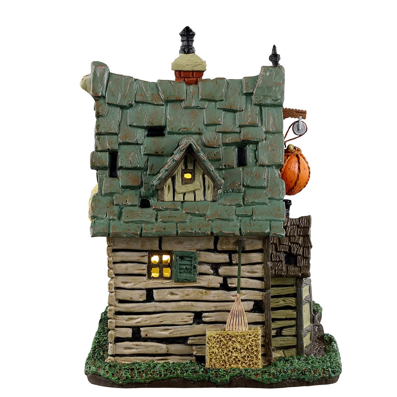 lemax-spooky-town-the-last-straw-house-of-the-scarecrow-maison-hant-e-miniature image 2