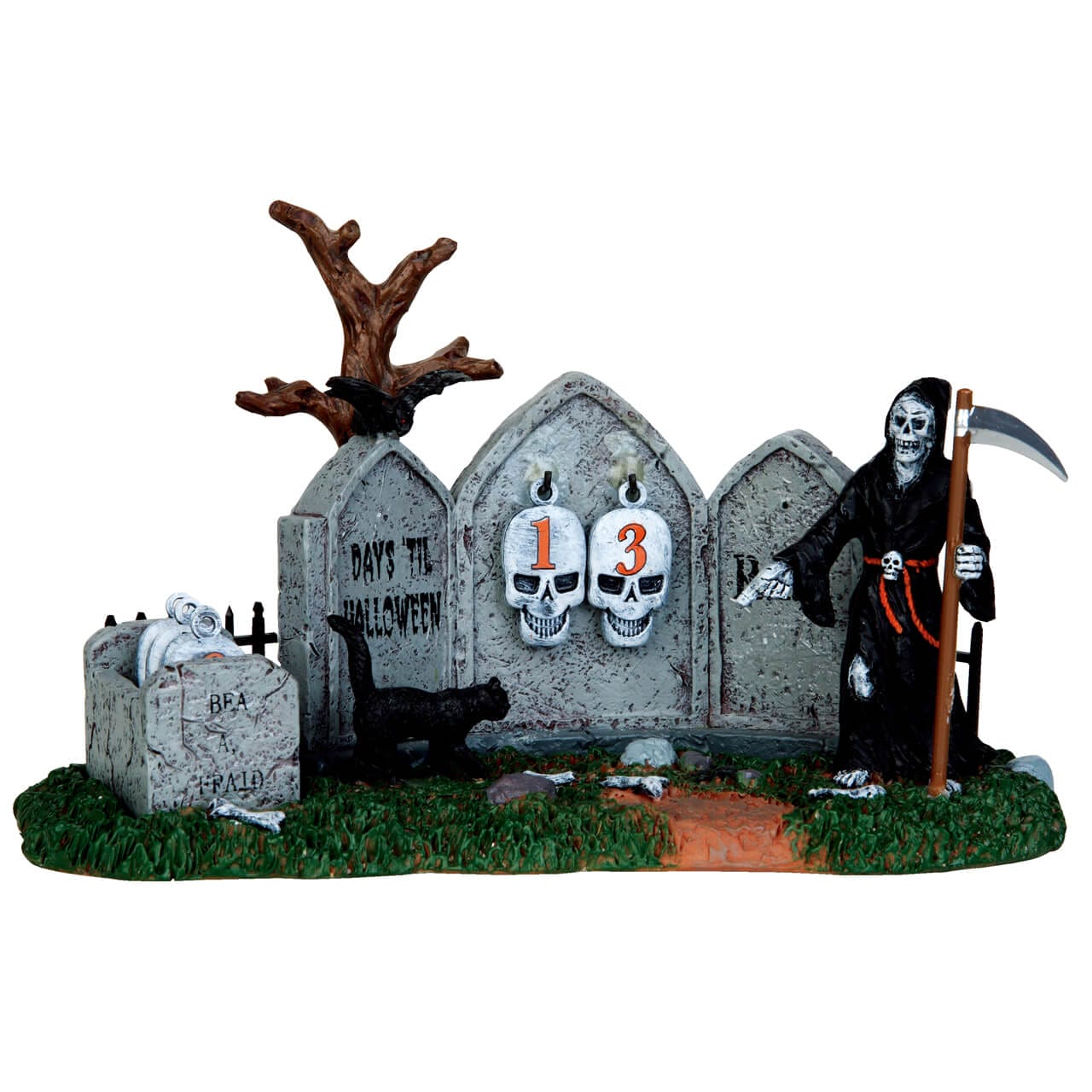 lemax-grim-reaper-countdown-figurine-halloween-spooky-town image 1