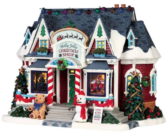lemax-holly-jolly-christmas-shop-boutique-de-no-l-lumineuse image 1
