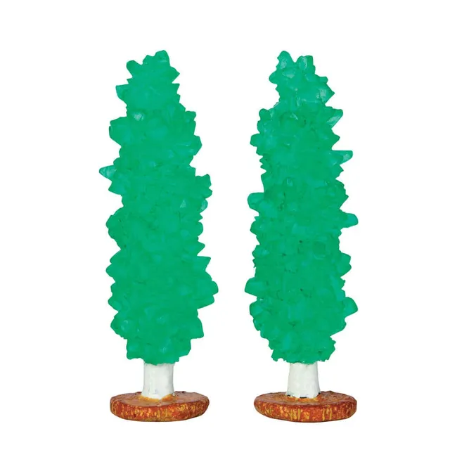lemax-rock-candy-tree-set-de-2-sapins-miniatures-sugar-n-spice image 1