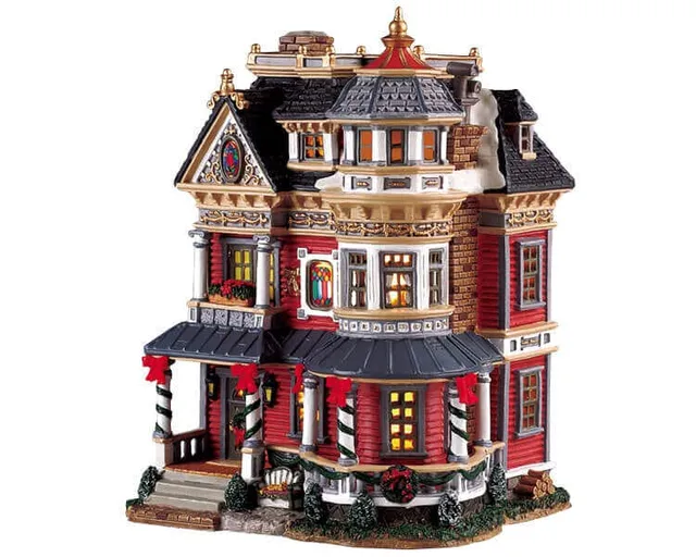 lemax-taylor-residence-maison-miniature-de-village-de-collection image 1