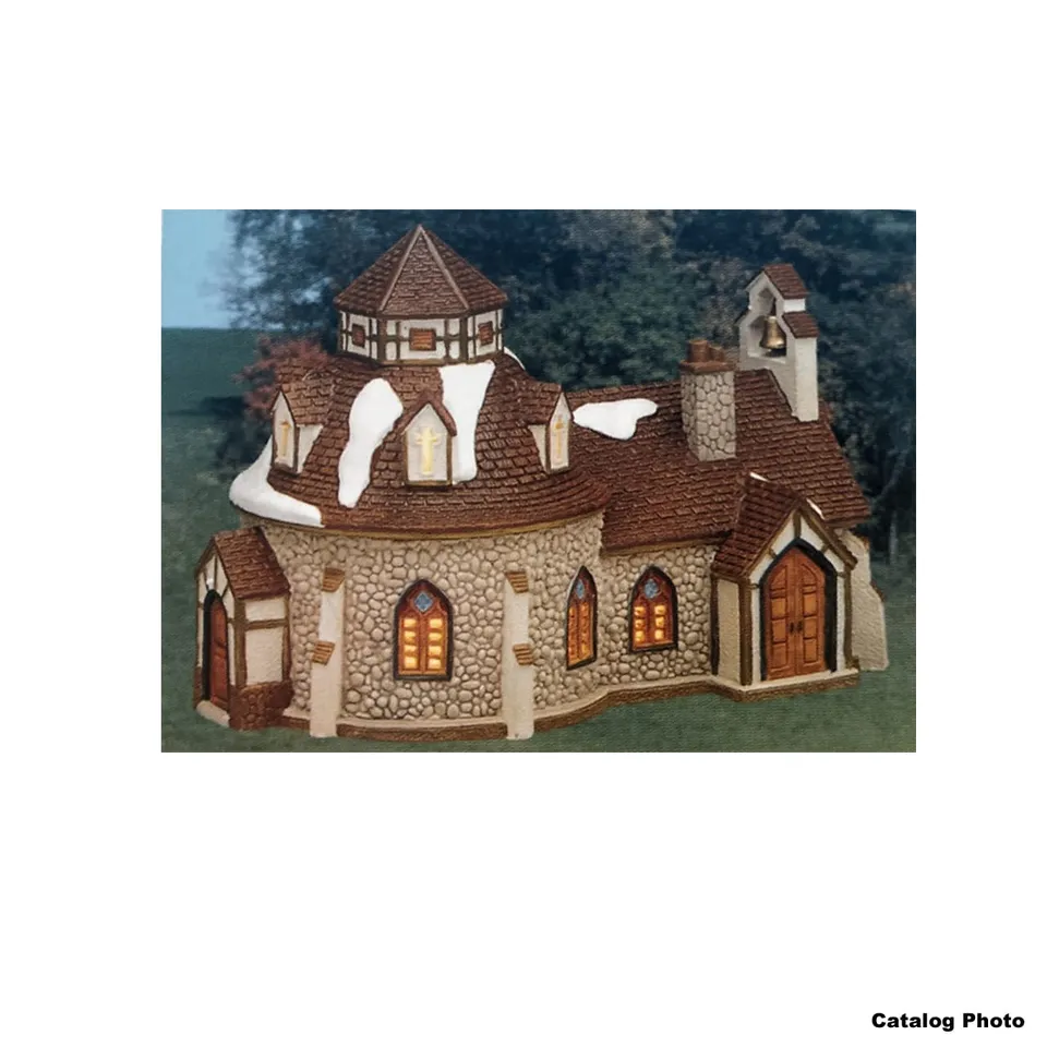 lemax-warwick-chapel-chapelle-miniature-de-village-de-collection image 1