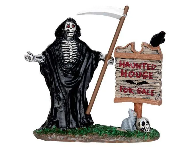 lemax-realty-sign-panneau-vendre-spooky-town-miniature image 1