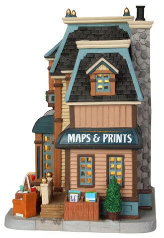 lemax-the-book-bin-librairie-village-miniature-illumin-e image 3