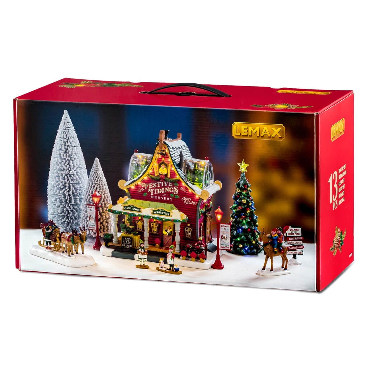 lemax-festive-tidings-nursery-set-village-miniature-lumineux-santa-s-wonderland image 2