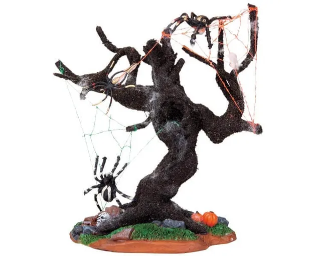 lemax-spooky-tree-spiders-accessoire-miniature-spooky-town image 1