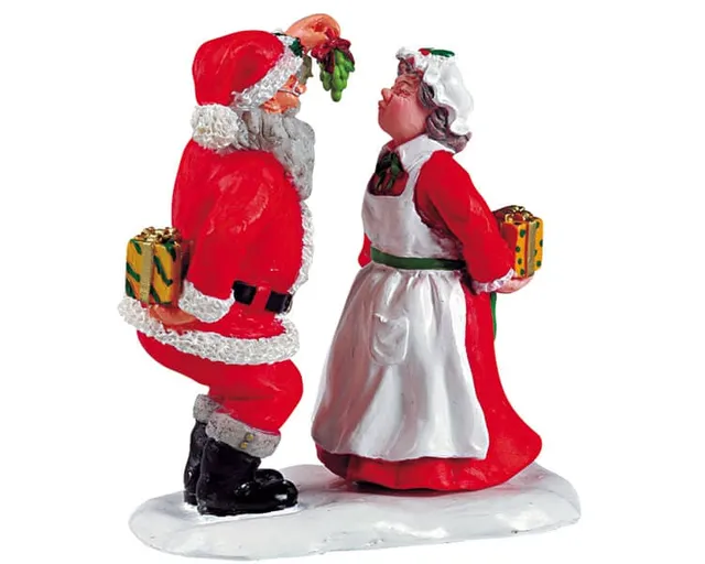 lemax-christmas-kiss-figurine-couple-sous-le-gui image 1