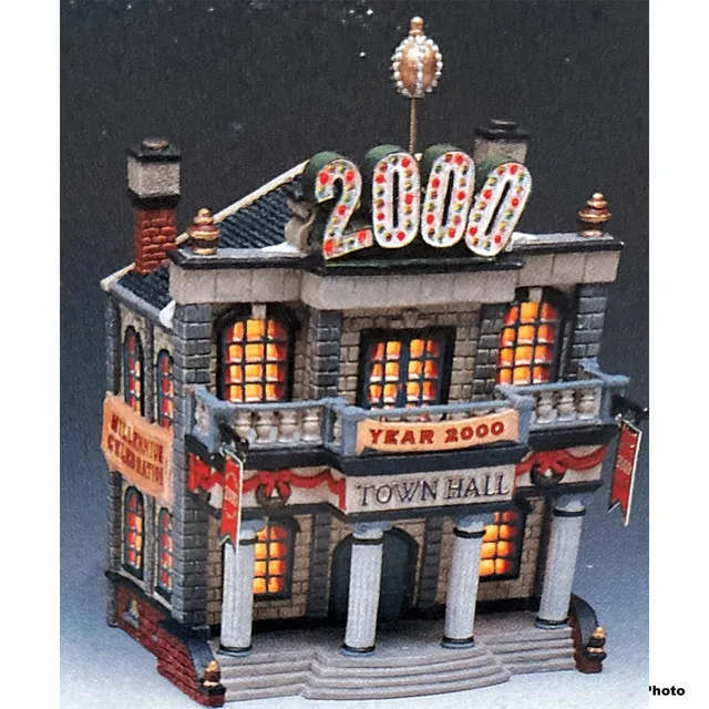lemax-millennium-town-hall-avec-enseigne-lumineuse image 1