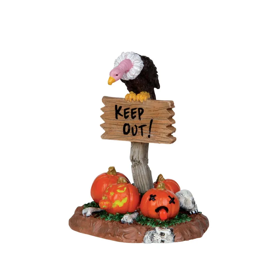 lemax-keep-out-figurine-spooky-town-halloween image 1