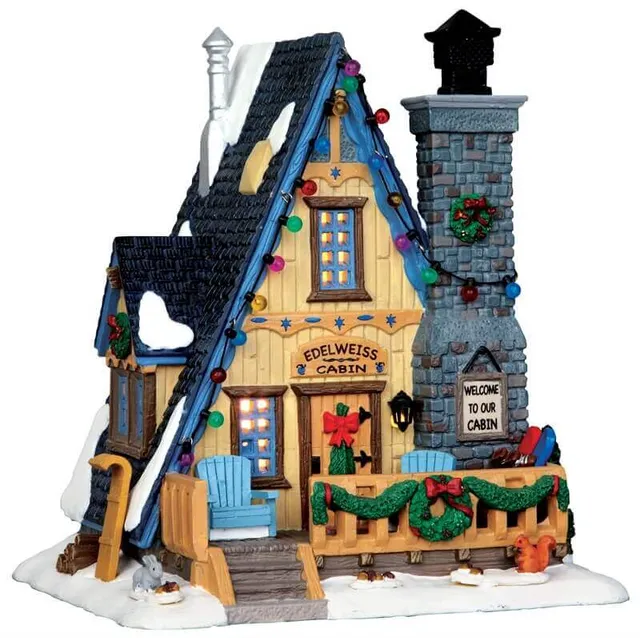lemax-edelweiss-cabin-chalet-miniature-illumin image 1