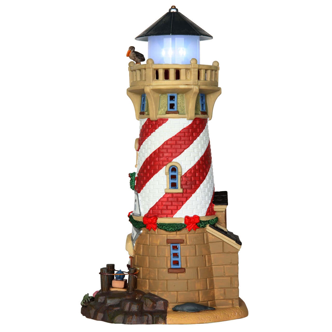 lemax-snug-harbor-lighthouse-phare-miniature-lumineux image 3