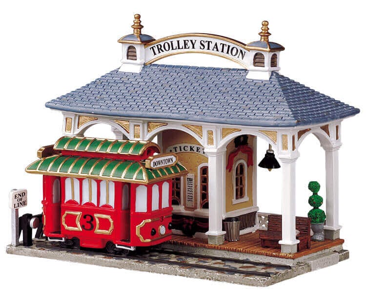 lemax-line-s-end-trolley-station-gare-miniature image 1
