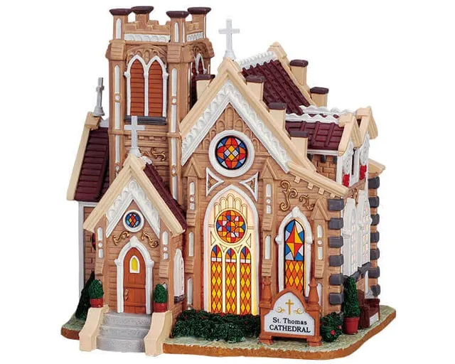 lemax-st-thomas-cathedral-cath-drale-miniature-illumin-e image 1