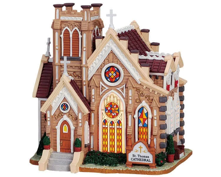 lemax-st-thomas-cathedral-cath-drale-miniature-illumin-e image 1