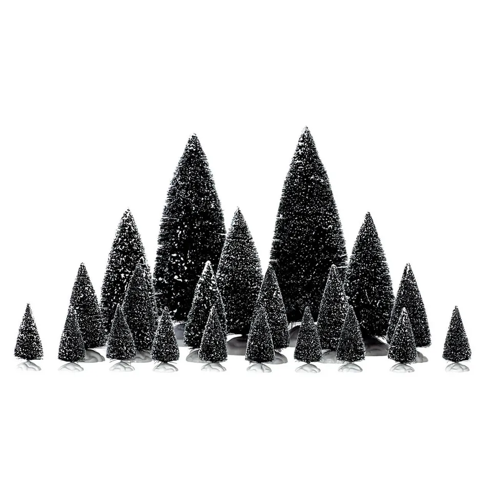 lemax-21-pc-assorted-pine-trees-set-21-sapins-miniatures image 1