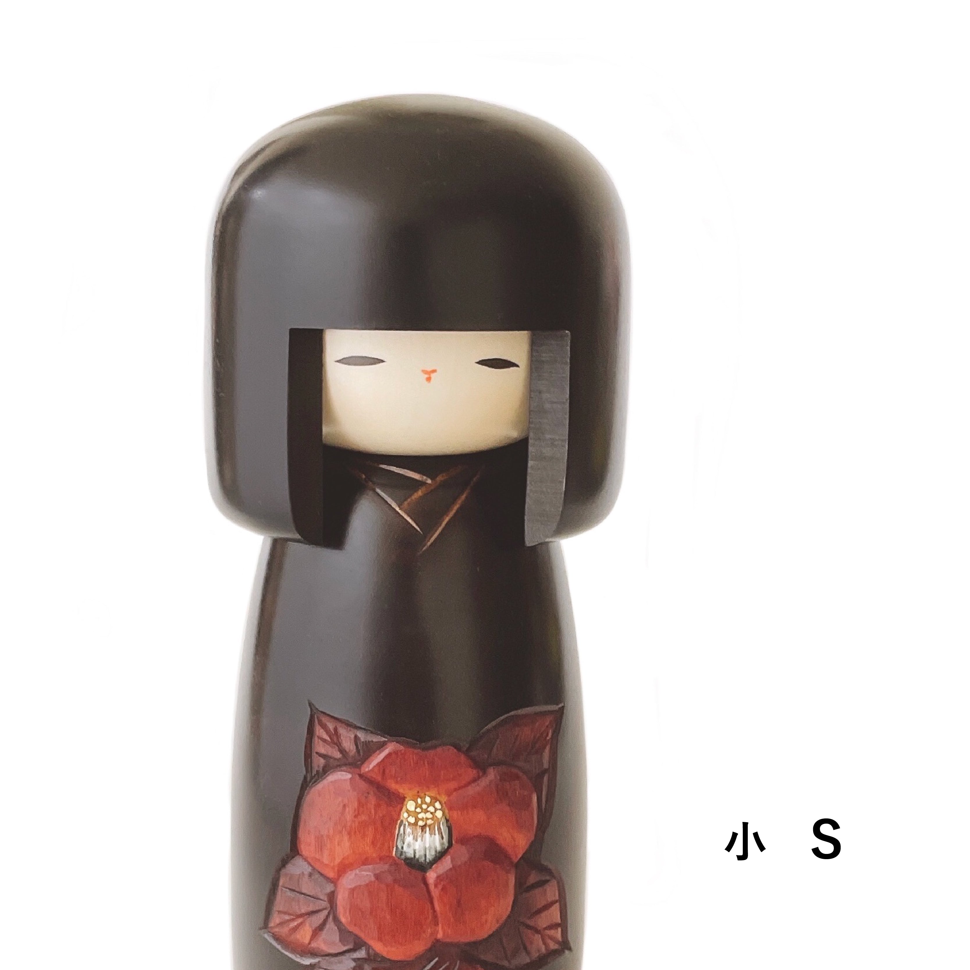 usaburo-kokeshi-yama-tsubaki-camellia-grande-kokeshi-26-31-cm image 2