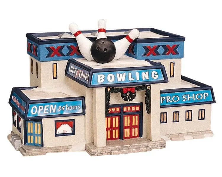 lemax-bowling-alley-b-timent-miniature-de-village-de-collection image 1