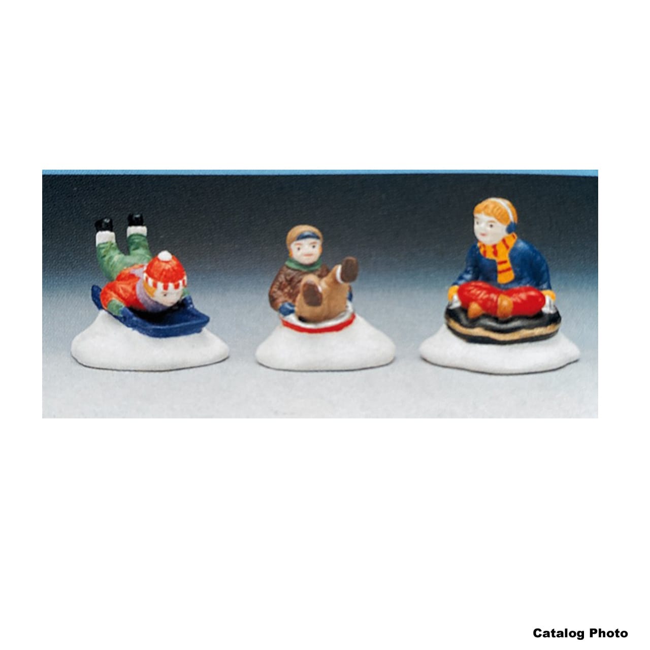 lemax-playing-in-the-snow-figurines-miniatures-neige image 2