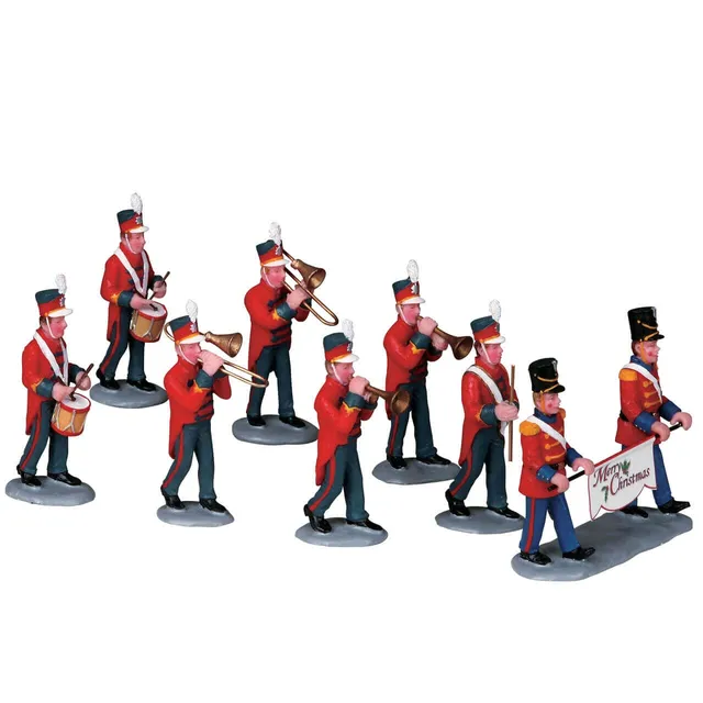 lemax-christmas-parade-marching-band-set-of-8-figurines-miniatures image 1