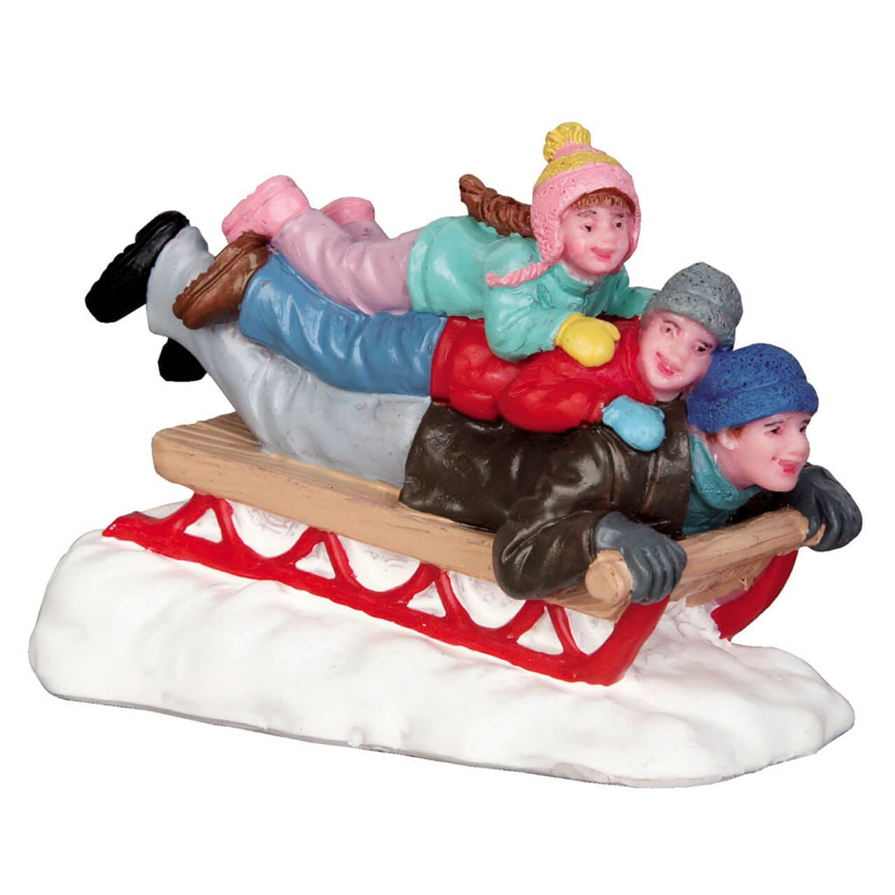 lemax-sledding-with-dad-figurine-miniature-luge-de-no-l image 1