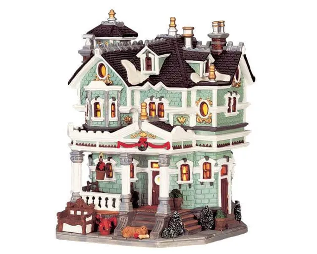 lemax-arthur-s-manor-manoir-miniature-de-village-de-no-l image 1