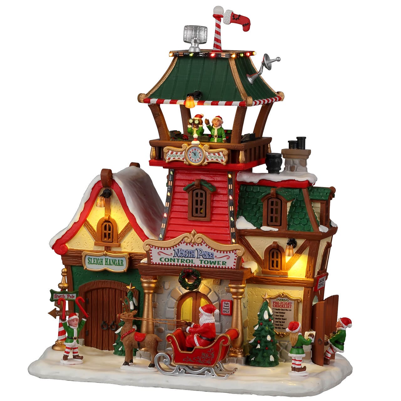 lemax-north-pole-control-tower-b-timent-santa-s-wonderland image 1