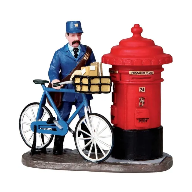 lemax-the-postman-figurine-miniature-facteur-de-village image 1