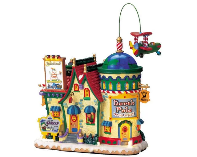 lemax-north-pole-travel-b-timent-miniature-p-le-nord-de-collection image 1