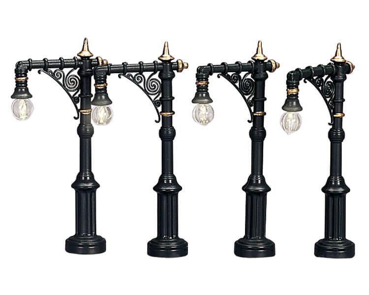 lemax-victorian-street-lamp-lampadaire-miniature-de-village image 1