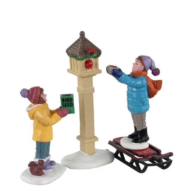 lemax-the-bird-feeders-figurine-miniature-mangeoire-oiseaux-no-l image 1