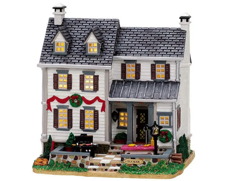 lemax-the-tucker-farm-house-maison-de-ferme-miniature image 1