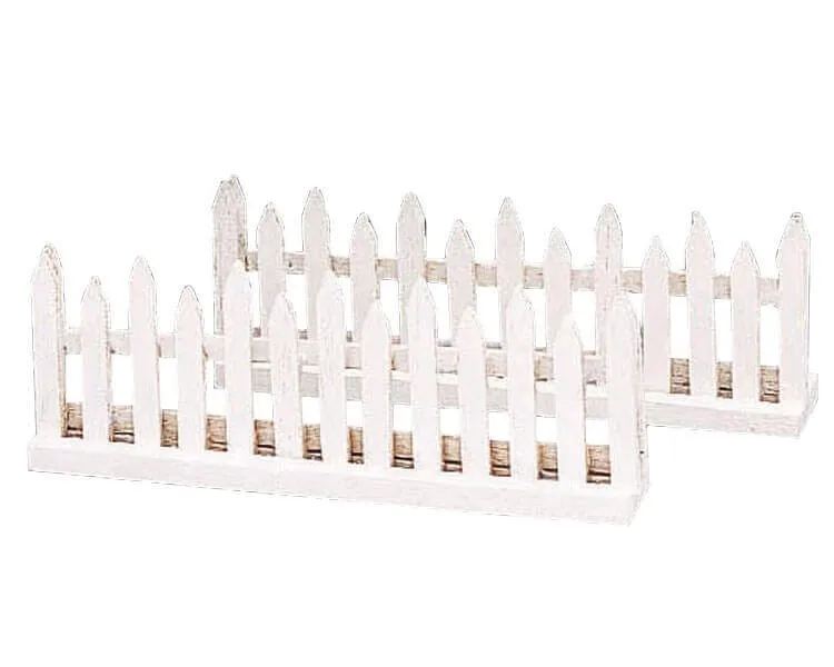 lemax-wooden-fence-lot-de-2-accessoire-cl-ture-bois-miniature image 1