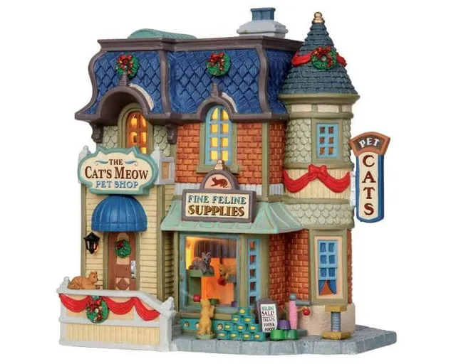 lemax-the-cat-s-meow-boutique-miniature-illumin-e image 1