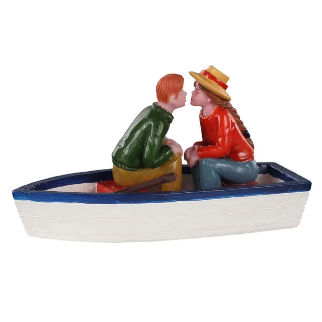 lemax-pond-romance-sc-ne-barque-amoureux-miniature-plymouth-corners image 1