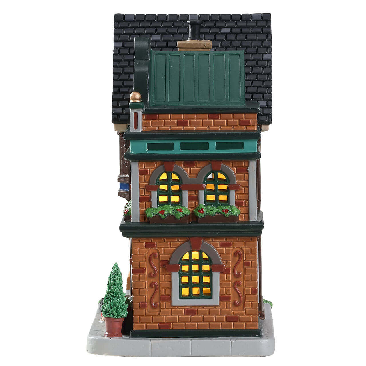 lemax-king-street-rowhouses-miniature-artisanale-de-collection image 2