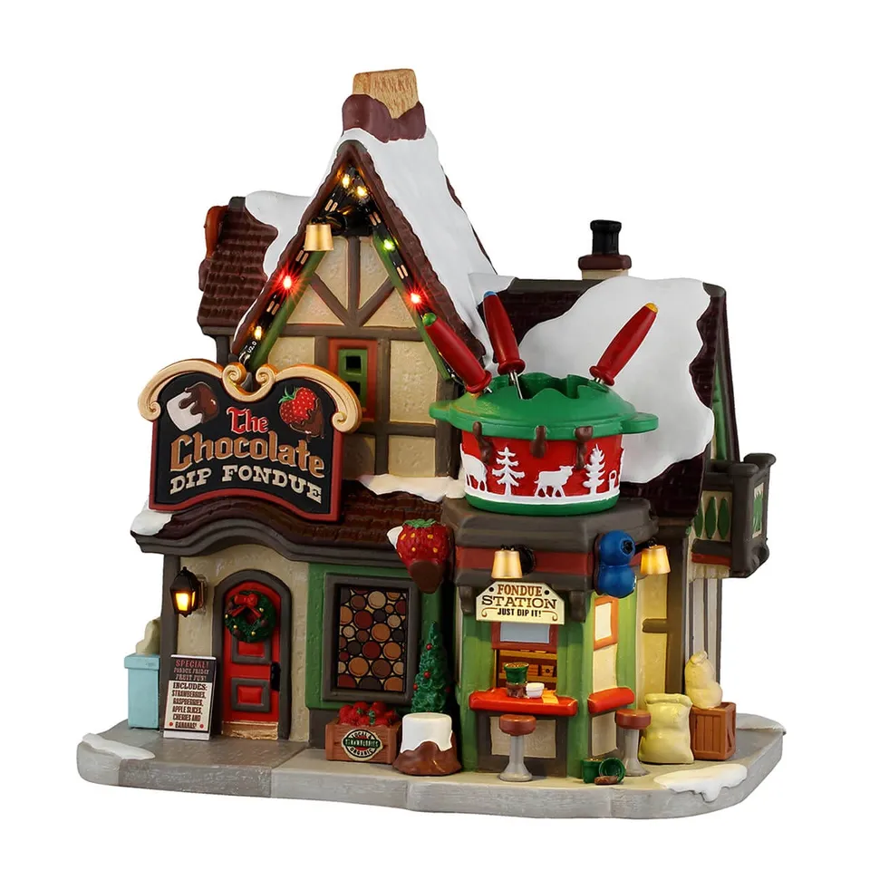 lemax-the-chocolate-dip-fondue-b-timent-miniature-vail-village image 1