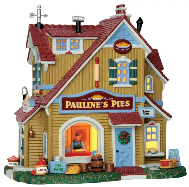 lemax-pauline-s-pie-shop-b-timent-miniature-de-collection image 1