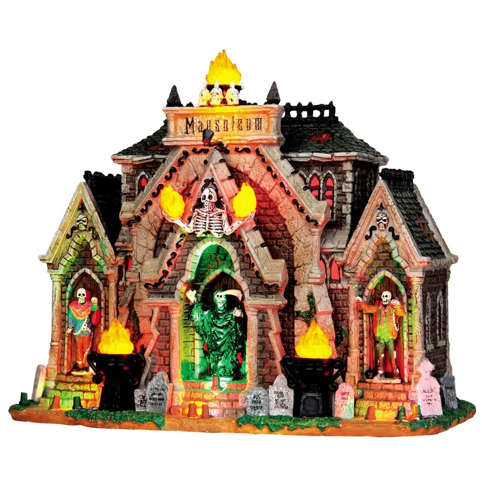 lemax-all-hallows-mausoleum-b-timent-anim-son-et-lumi-re-spooky-town image 1