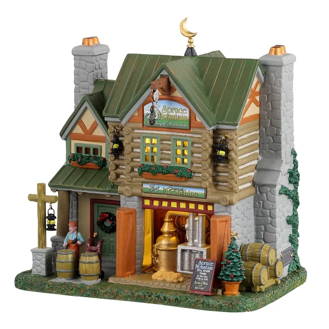lemax-spruce-mountain-distillery-moonshine-b-timent-miniature-caddington image 1