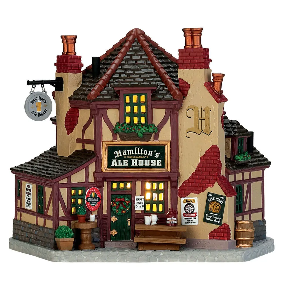 lemax-hamilton-s-ale-house-maison-pub-anglais-illumin image 1
