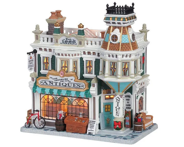 lemax-treasure-trove-antiques-boutique-miniature-antiquaire-lumineuse image 1