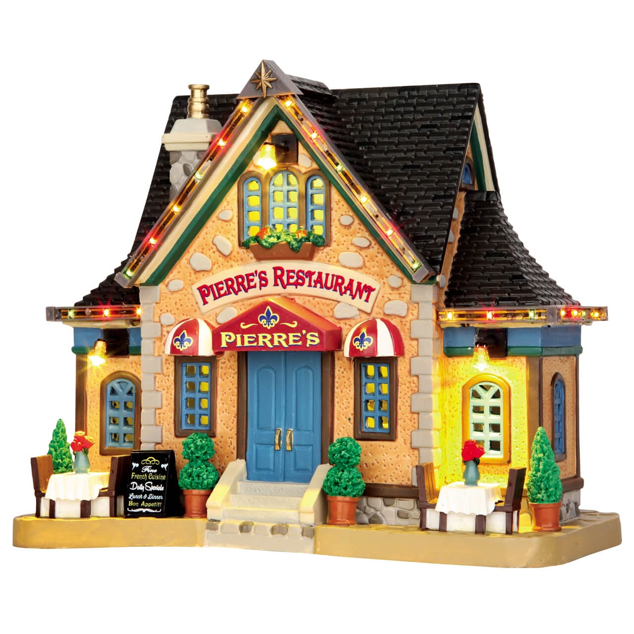 lemax-pierre-s-restaurant-b-timent-miniature-lumineux image 1
