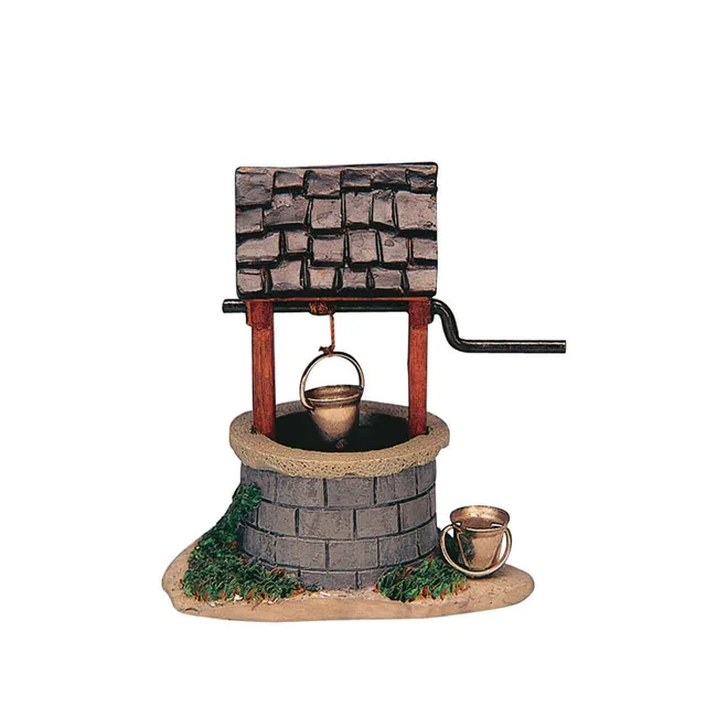 lemax-water-well-miniature-puits-de-village-harvest-crossing image 1
