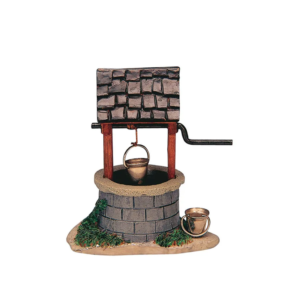 lemax-water-well-miniature-puits-de-village-harvest-crossing image 1