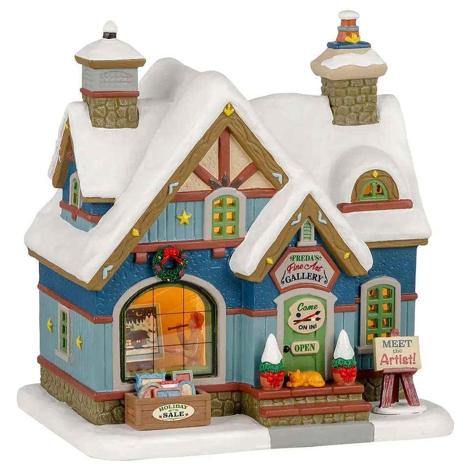 lemax-freda-s-fine-art-b-timent-miniature-village-de-no-l-illumin image 1